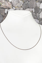 Black Rodage Silver Necklace Chain